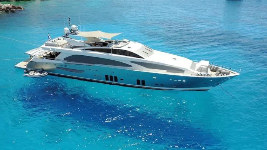 Luxury Yacht in Santorini