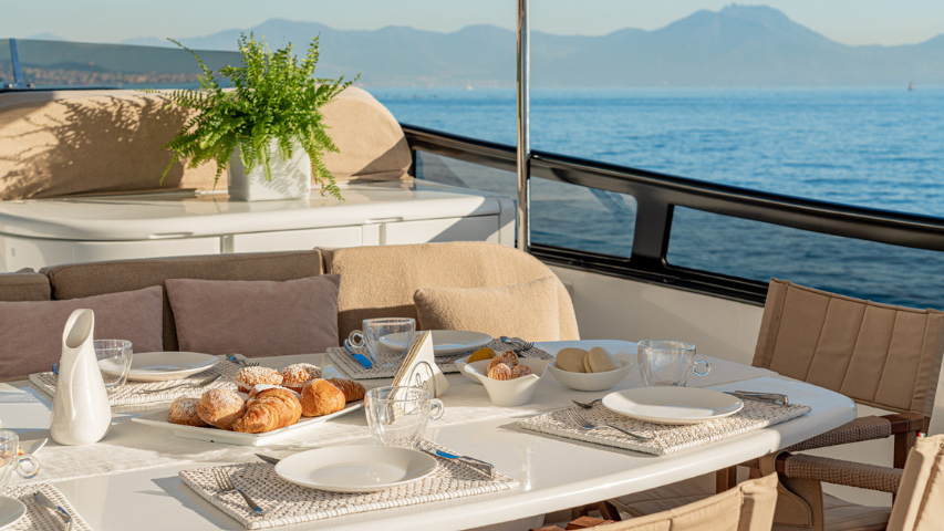 Luxury Yacht in Santorini