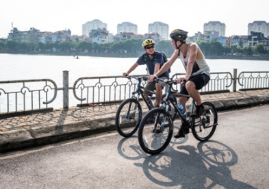 Cycling to Countryside of Hanoi