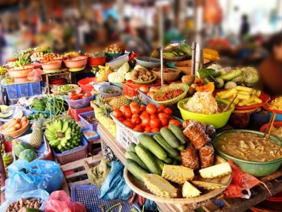 Colorful vegetables for sale 