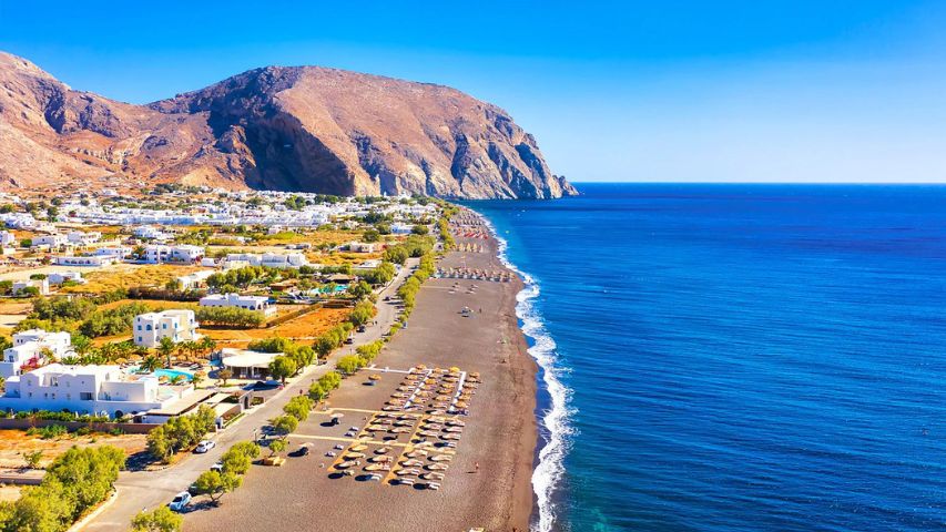 Perissa Beach Santorini