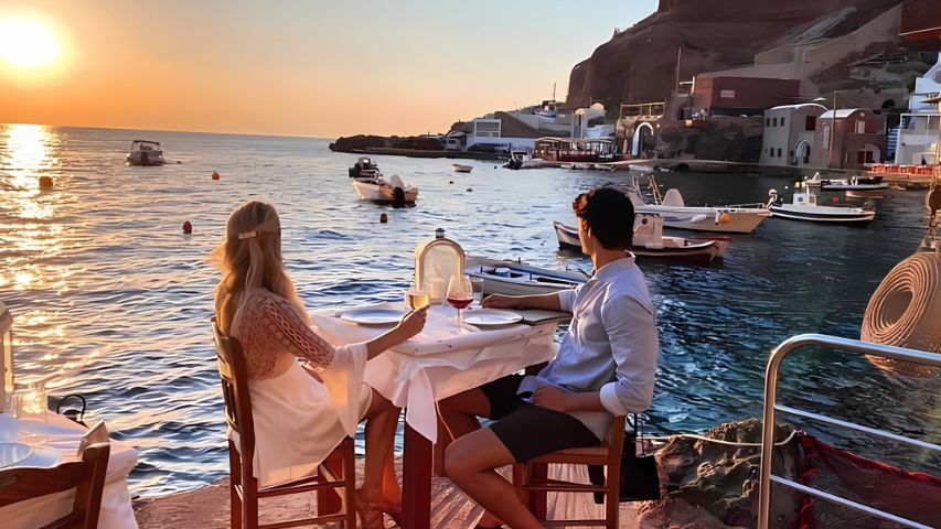 best sunrise spots in Oia