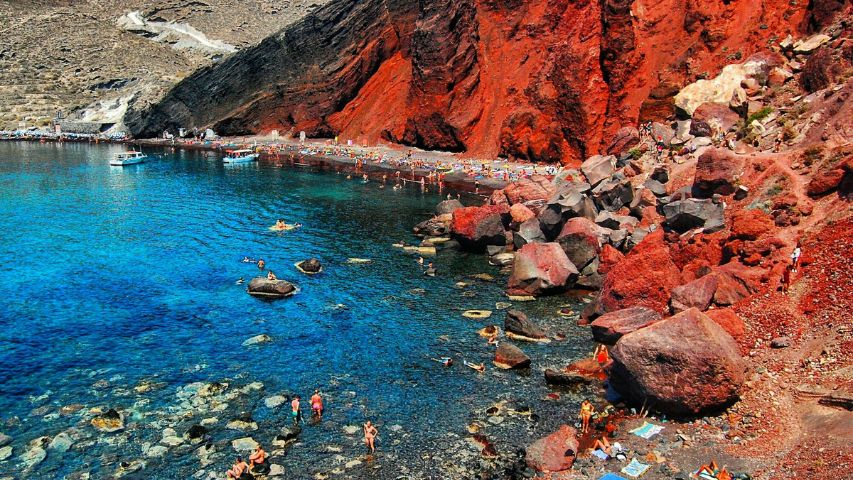 Beauty of Red Beach, Santorini