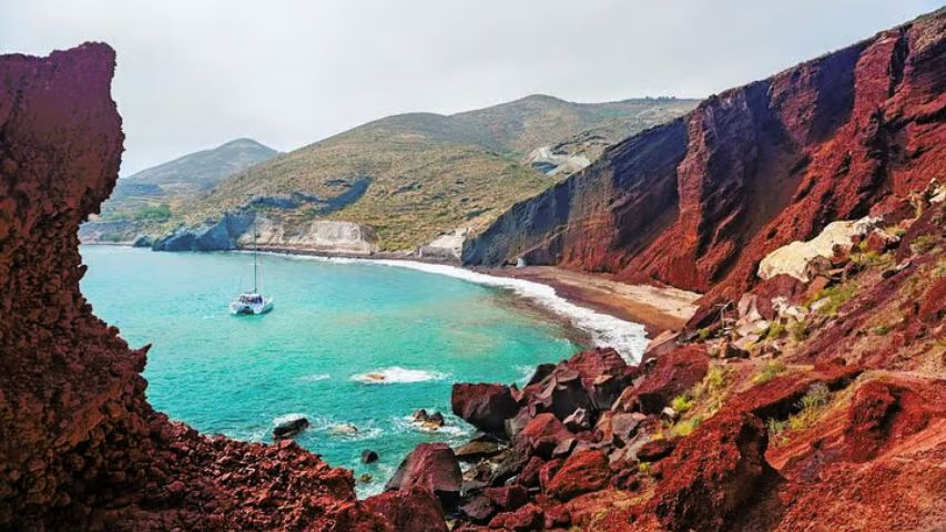 Beauty of Red Beach, Santorini