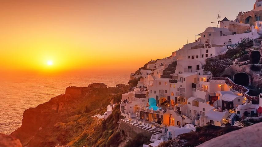 Sunset Beauty in Santorini